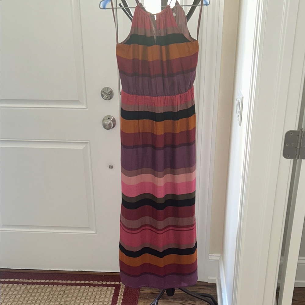 LOFT Multicolor Striped Dress